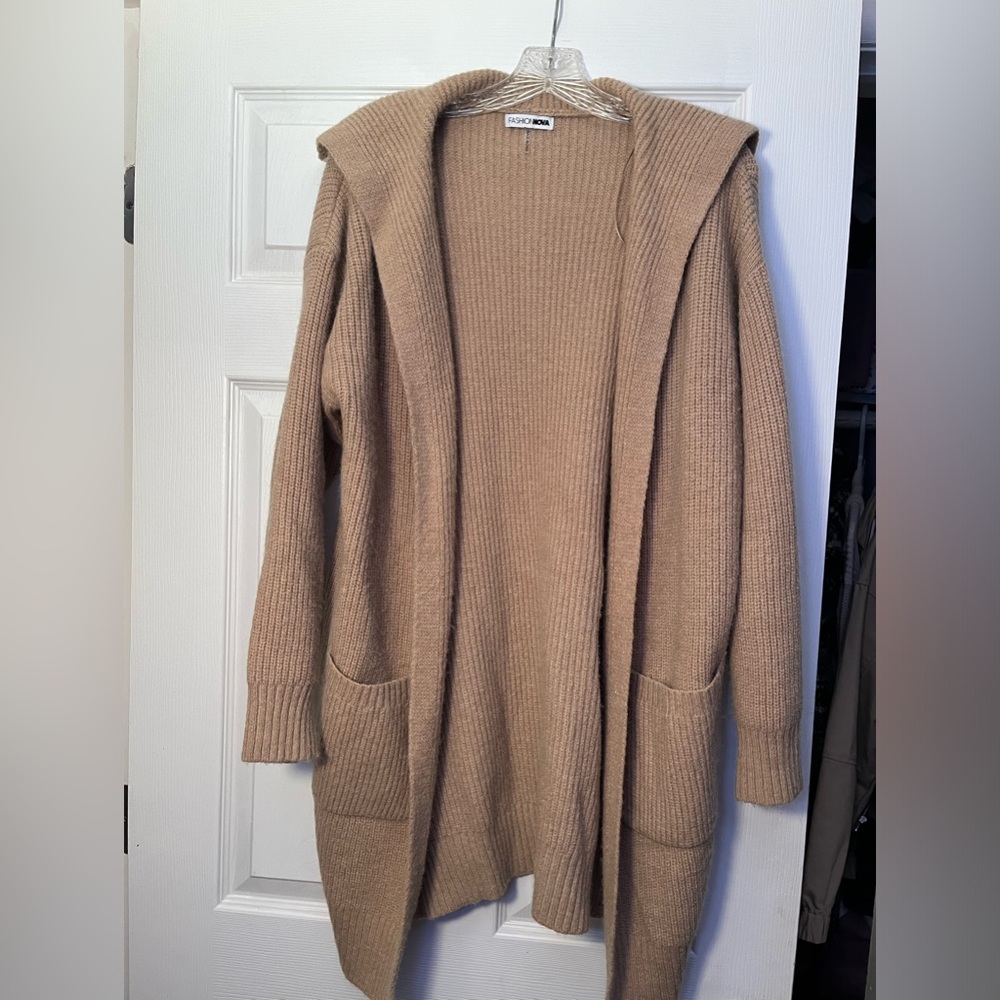 Oversized long cardigan